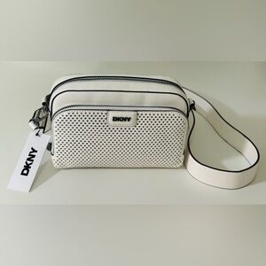 DKNY crossbody off white camera bag